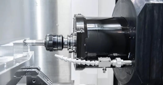 CNC machining center spindle cutting metal component