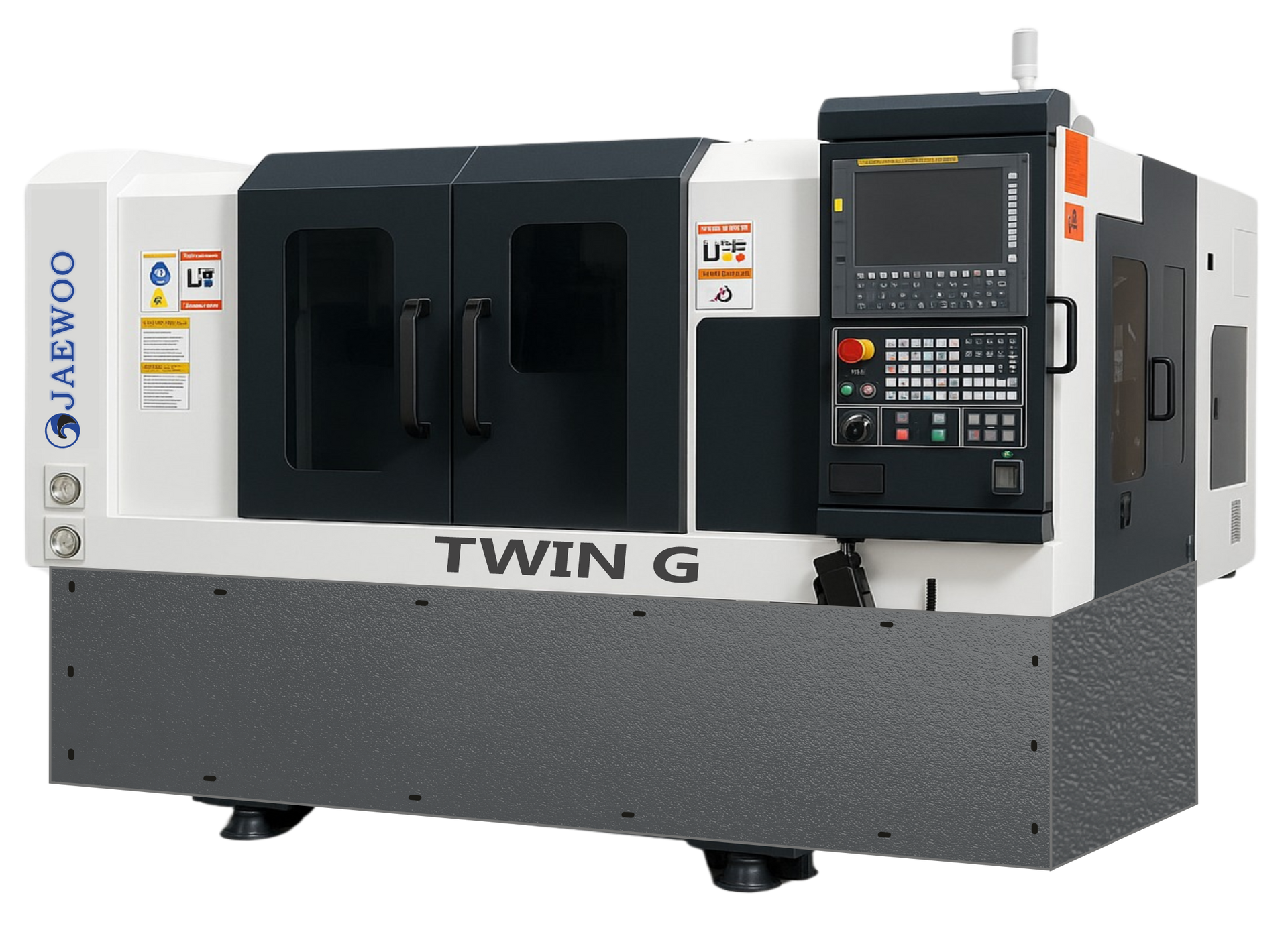 Dual Spindle CNC Turning Center with Gantry Loader Jaewoo Twin G